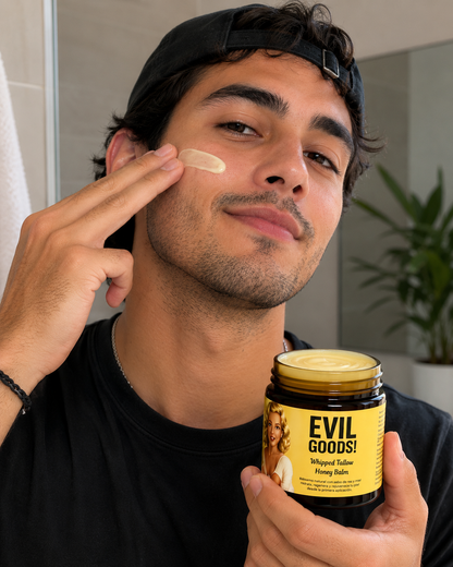 🔥 Promoción 2x1 por tiempo limitado Descubre el poder del sebo de res Evil Goods™ para hidratar profundamente, restaurar y suavizar la piel seca.🎁 Incluye regalo especial sin costo adicional.